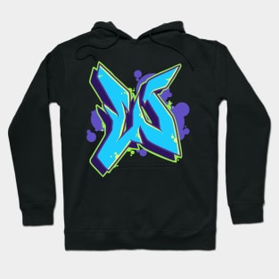 Letter W- Graffiti Street Art Style Hoodie